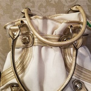 KATHY VAN ZEELAND VINTAGE PURSE BAG CREAM EUC